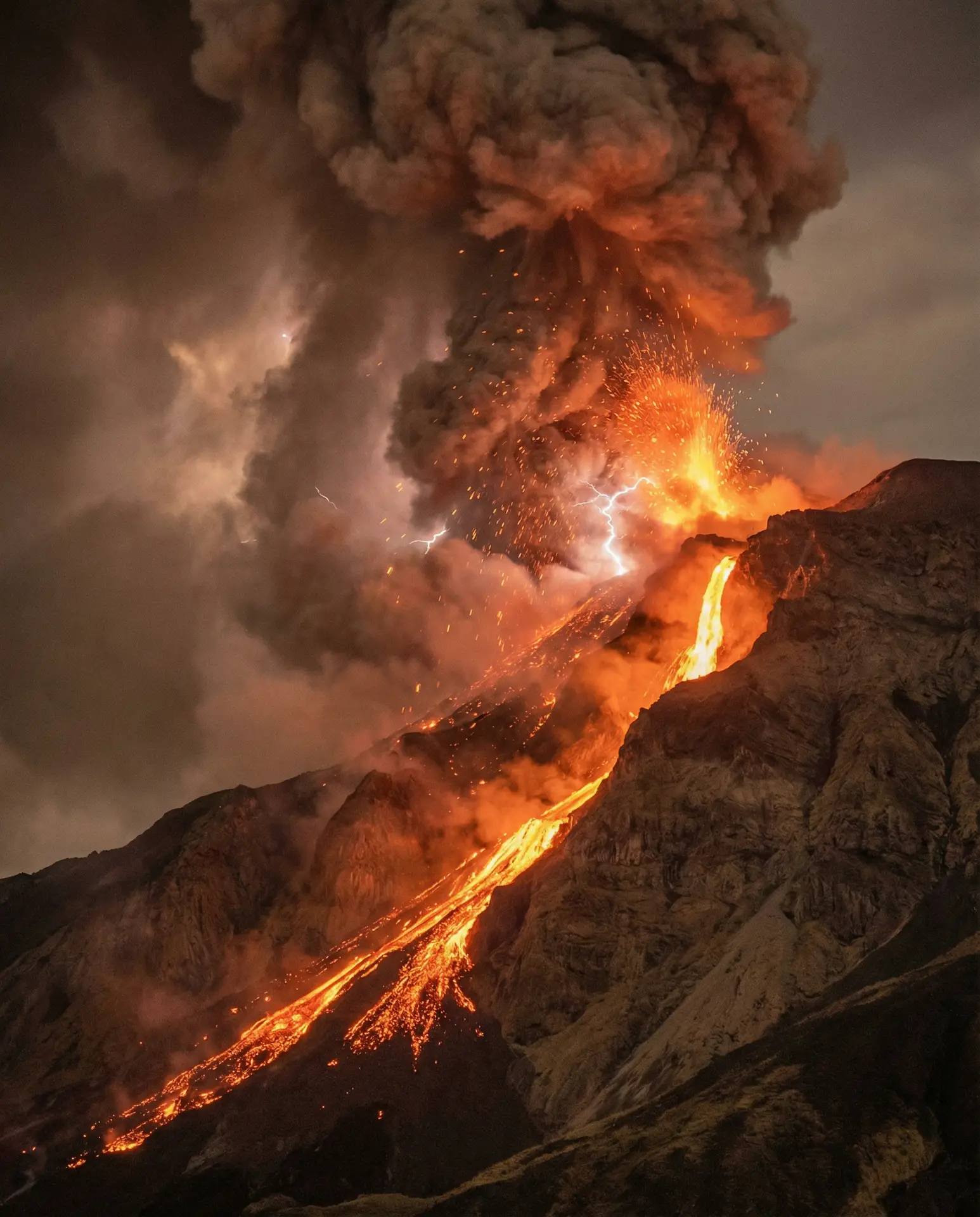 火山喷发壮观场景 - 草莓视频 自然奇观